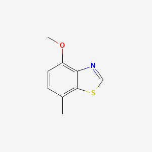 molecular formula C9H9NOS B8698170 4-Methoxy-7-methyl-benzothiazole 