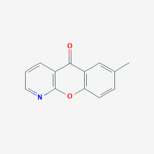 molecular formula C13H9NO2 B8698184 5H-[1]Benzopyrano[2,3-b]pyridin-5-one, 7-methyl- CAS No. 52549-10-7