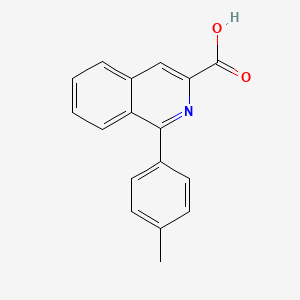 molecular formula C17H13NO2 B8698191 1-(4-Methylphenyl)isoquinoline-3-carboxylic acid CAS No. 89242-17-1