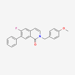 6-fluoro-2-(4-methoxybenzyl)-7-phenylisoquinolin-1(2H)-one