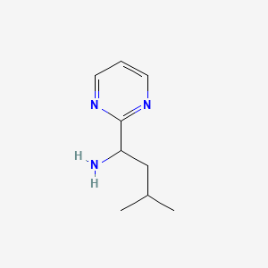 3-Methyl-1-(pyrimidin-2-yl)butan-1-amine
