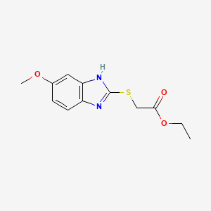 ethyl [(5-methoxy-1H-benzimidazol-2-yl)sulfanyl]acetate