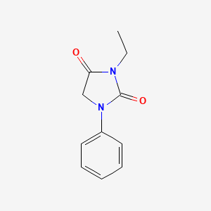 molecular formula C11H12N2O2 B8698249 1-Phenyl-3-ethyl hydantoin 
