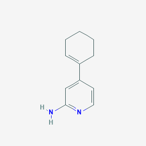 molecular formula C11H14N2 B8698256 4-Cyclohex-1-en-1-ylpyridin-2-amine 