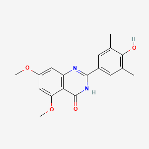 2-(4-hydroxy-3,5-dimethylphenyl)-5,7-dimethoxyquinazolin-4(3H)-one