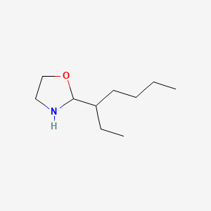 molecular formula C10H21NO B8698266 2-(Heptan-3-yl)-1,3-oxazolidine CAS No. 52636-86-9