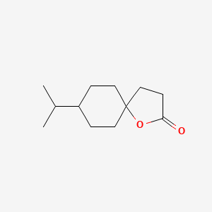 1-Oxaspiro(4.5)decan-2-one, 8-(1-methylethyl)-, trans-