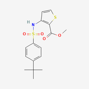 Methyl 3-(4-tert-butylbenzenesulfonamido)thiophene-2-carboxylate