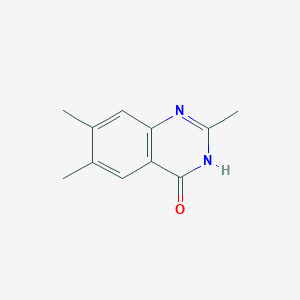 molecular formula C11H12N2O B8698278 2,6,7-Trimethylquinazolin-4(3H)-one 