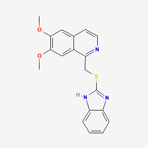 1-{[(1H-Benzimidazol-2-yl)sulfanyl]methyl}-6,7-dimethoxyisoquinoline