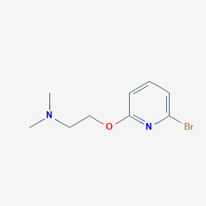 molecular formula C9H13BrN2O B8698305 2-(6-Bromopyridin-2-yloxy)-N,N-dimethylethan-amine 
