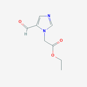 molecular formula C8H10N2O3 B8698310 Ethyl (5-formyl-1h-imidazol-1-yl)acetate CAS No. 660855-48-1