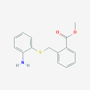 Methyl 2-(((2-aminophenyl)thio)methyl)benzoate