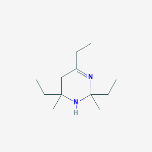 molecular formula C12H24N2 B8698370 2,4,6-Triethyl-2,6-dimethyl-1,2,5,6-tetrahydropyrimidine CAS No. 57498-18-7