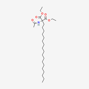 molecular formula C27H51NO5 B8698526 Diethyl(acetylamino)(octadecyl)propanedioate CAS No. 5440-62-0