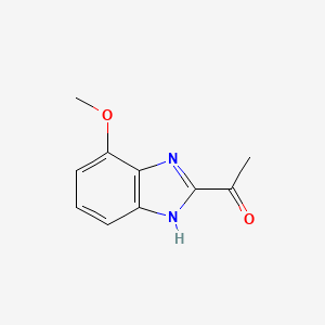 molecular formula C10H10N2O2 B8698556 2-Acetyl-4-methoxybenzimidazole 