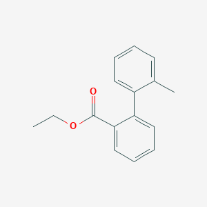 molecular formula C16H16O2 B8698648 Ethyl 2'-methyl[1,1'-biphenyl]-2-carboxylate CAS No. 192637-88-0