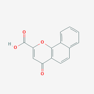 molecular formula C14H8O4 B8698696 4-oxo-4H-naphtho[1,2-b]pyran-2-carboxylic acid 