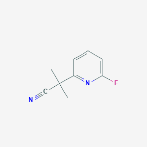 molecular formula C9H9FN2 B8698791 2-(6-Fluoro-pyridin-2-yl)-2-methyl-propionitrile 