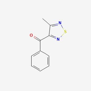 molecular formula C10H8N2OS B8698824 3-Benzoyl-4-methyl-1,2,5-thiadiazole CAS No. 85231-87-4