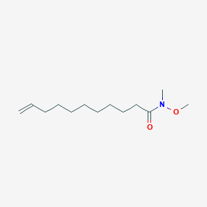 molecular formula C13H25NO2 B8698826 N-Methoxy-N-methyl-10-undecenamide CAS No. 102613-04-7
