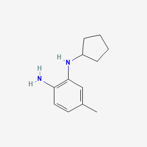 molecular formula C12H18N2 B8698845 2-Cyclopentylamino-4-methyl-aniline 