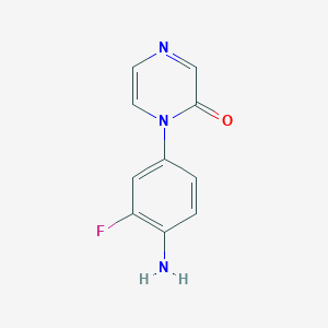 1-(4-Amino-3-fluorophenyl)pyrazin-2(1H)-one