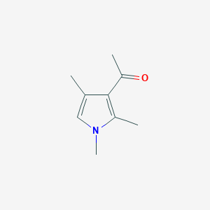 molecular formula C9H13NO B8698883 1-(1,2,4-Trimethyl-1H-pyrrol-3-yl)ethanone 