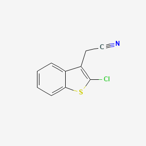 molecular formula C10H6ClNS B8698891 2-Chlorobenzo[b]thiophene-3-acetonitrile 
