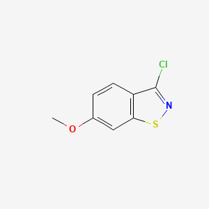 molecular formula C8H6ClNOS B8698951 3-Chloro-6-methoxy-1,2-benzisothiazole 