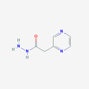 molecular formula C6H8N4O B8699005 2-(Pyrazin-2-yl)acetohydrazide 