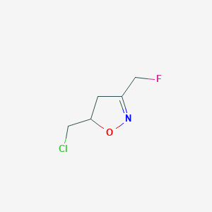 5-(Chloromethyl)-3-(fluoromethyl)-4,5-dihydroisoxazole