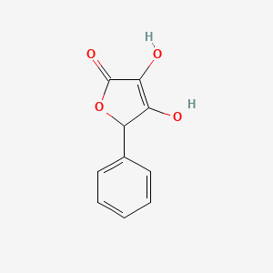 molecular formula C10H8O4 B8699040 3,4-Dihydroxy-5-phenylfuran-2(5H)-one CAS No. 23064-32-6