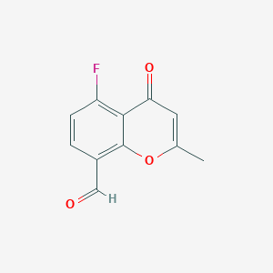 5-fluoro-2-methyl-4-oxo-4H-chromene-8-carbaldehyde