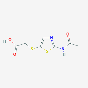 [[2-(Acetylamino)-5-thiazolyl]thio]acetic acid