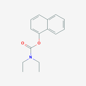 molecular formula C15H17NO2 B8699266 Carbamic acid, diethyl-, 1-naphthalenyl ester CAS No. 85630-39-3