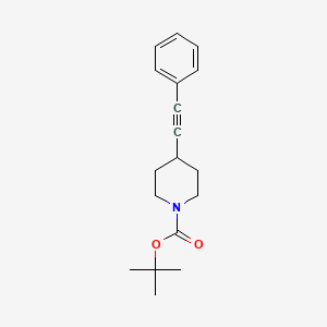 molecular formula C18H23NO2 B8699281 N-BOC-4-(phenylethynyl)piperidine 