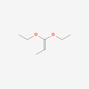 molecular formula C7H14O2 B8699311 1-Propene, 1,1-diethoxy- CAS No. 21504-43-8