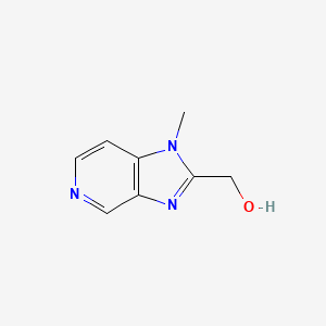 molecular formula C8H9N3O B8699349 2-Hydroxymethyl-1-methylimidazo[4,5-c]pyridine 