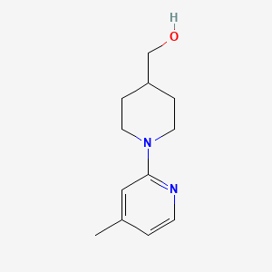 molecular formula C12H18N2O B8699379 (1-(4-Methylpyridin-2-yl)piperidin-4-yl)methanol 