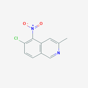molecular formula C10H7ClN2O2 B8699389 6-Chloro-3-methyl-5-nitroisoquinoline CAS No. 919994-54-0