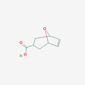 molecular formula C8H10O3 B8699428 8-Oxabicyclo[3.2.1]oct-6-ene-3-carboxylic acid CAS No. 340164-24-1