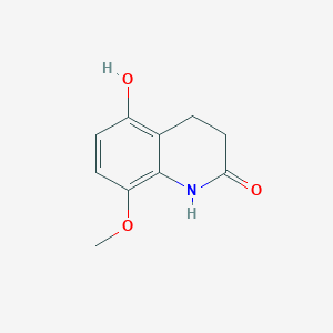 molecular formula C10H11NO3 B8699466 5-Hydroxy-8-methoxy-3,4-dihydroquinolin-2(1H)-one CAS No. 59826-11-8