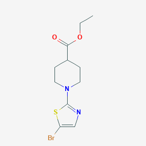 molecular formula C11H15BrN2O2S B8699512 Ethyl 1-(5-Bromothiazol-2-yl)Piperidine-4-Carboxylate 