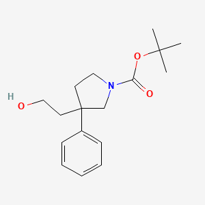Tert-butyl 3-(2-hydroxyethyl)-3-phenylpyrrolidine-1-carboxylate