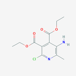 Diethyl 5-amino-2-chloro-6-methylpyridine-3,4-dicarboxylate