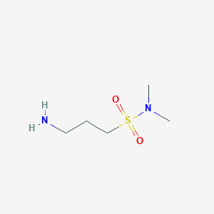 molecular formula C5H14N2O2S B8699561 3-amino-N,N-dimethylpropane-1-sulfonamide 