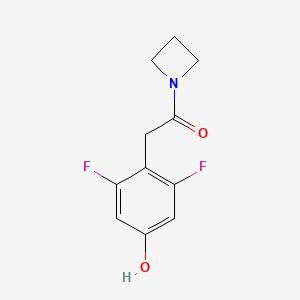 1-(Azetidin-1-yl)-2-(2,6-difluoro-4-hydroxyphenyl)ethanone