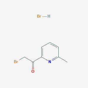molecular formula C8H9Br2NO B8699587 2-Bromo-1-(6-methylpyridin-2-yl)ethanone hydrobromide 