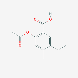 2-(Acetyloxy)-5-ethyl-4-methylbenzoic acid